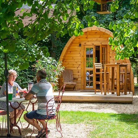 Cabane En Bois Avec Bain Nordique Asnieres-sur-Vegre Екстериор снимка